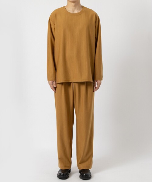 KANEMASA PHIL.（カネマサフィル）の「【KANEMASA PHIL./カネマサフィル】36G Wool Stripe Easy Trousers（その他パンツ・メンズ・キャメル・L）」の10枚目の写真