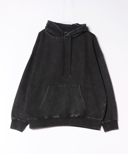 【UNIIT/ユニット】パウダーブリーチ加工 裏起毛ビッグスウェット フーディー プルオーバーパーカー ユニセックス（パーカー）｜UNIIT（ユニット）