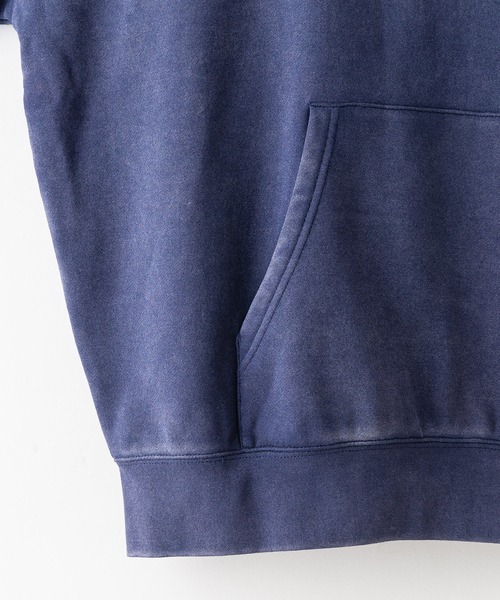 【UNIIT/ユニット】パウダーブリーチ加工 裏起毛ビッグスウェット フーディー プルオーバーパーカー ユニセックス（パーカー）｜UNIIT（ユニット）