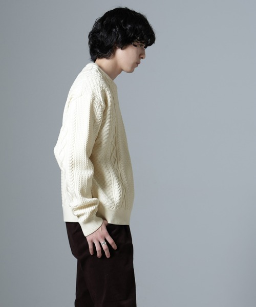 セール】スポンディッシュケーブルニット（ニット/セーター）｜NANO
