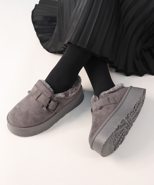 Dedes（デデス）の「Dedes 厚底ファーバックルベルトシューズ(6367)（ブーツ・レディース・ブラウン/ブラック/ベージュ/グレー・40/38/42/36/44/34）」の13枚目の写真