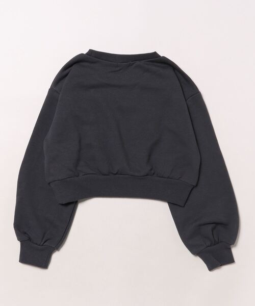 PINKHUNT(ピンクハント)の「PINKHUNT ピンクハント リボン付き トレーナー 0114K(スウェット・キッズ・チャコールグレー/ホワイト・120cm/130cm/140cm/160cm/150cm)」の3枚目の写真