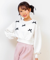 PINKHUNT | PINKHUNT ピンクハント リボン付き トレーナー 0114K(スウェット)