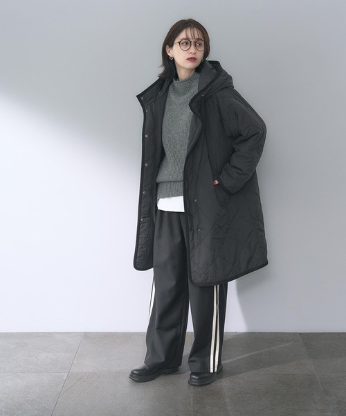 studio CLIP（スタディオクリップ）の「サイドライントラックパンツ（その他パンツ・レディース・ブラック/ブラウン・FREE）」の3枚目の写真