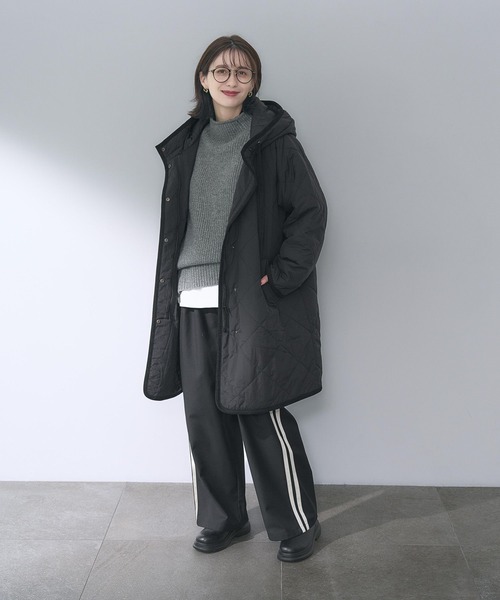 studio CLIP（スタディオクリップ）の「サイドライントラックパンツ（その他パンツ・レディース・ブラック/ブラウン・FREE）」の4枚目の写真