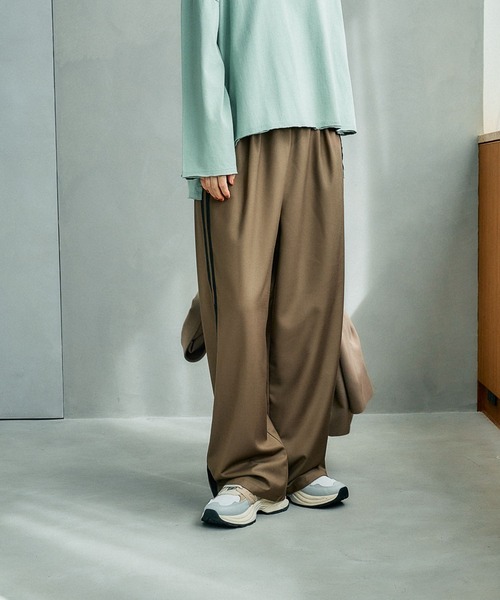 studio CLIP（スタディオクリップ）の「サイドライントラックパンツ（その他パンツ・レディース・ブラック/ブラウン・FREE）」の16枚目の写真