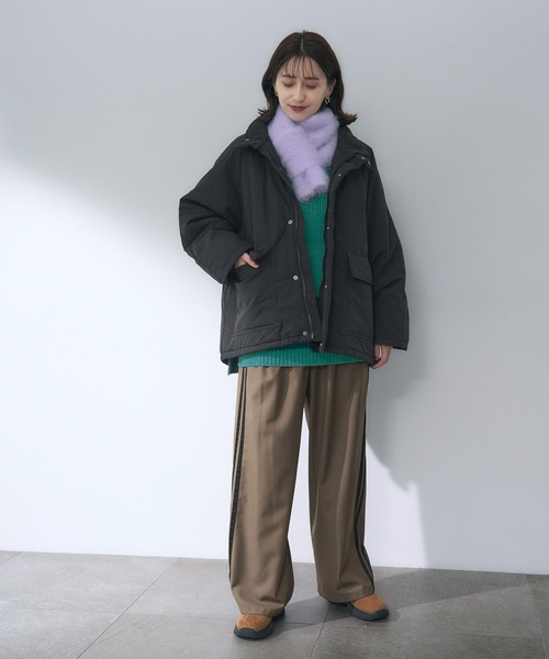 studio CLIP（スタディオクリップ）の「サイドライントラックパンツ（その他パンツ・レディース・ブラック/ブラウン・FREE）」の17枚目の写真