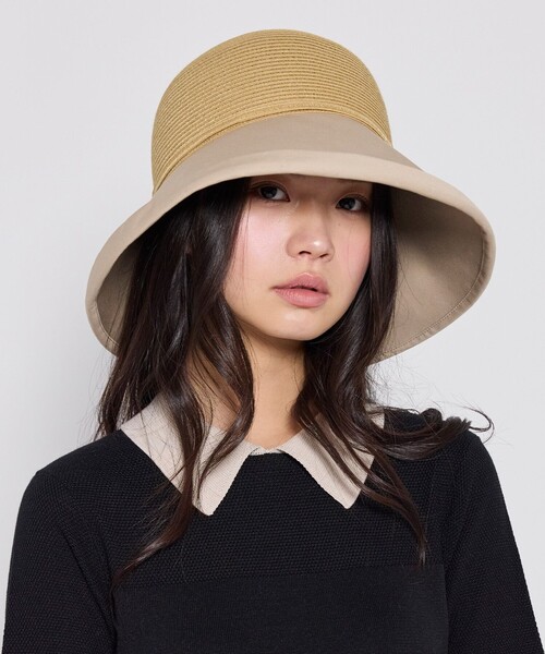 TOCCA(トッカ)の「BRAID COMBI HAT ハット(ハット・レディース・ライトグレー系/ベージュ系・F)」の5枚目の写真