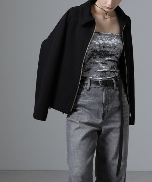 セール】カップ付きベロアキャミソール（キャミソール）｜NANO