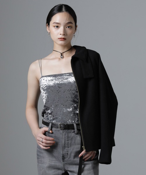 未使用❗️unoa ウノア　トップス　ベロアキャミソール 未使用❗️unoa ウノア トップス ベロアキャミソール 未使用