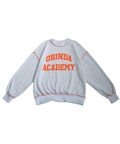 antiqua(アンティカ)の「ロゴスウェット(スウェット・レディース・杢グレー/ネイビー・ONESIZE)」の5枚目の写真