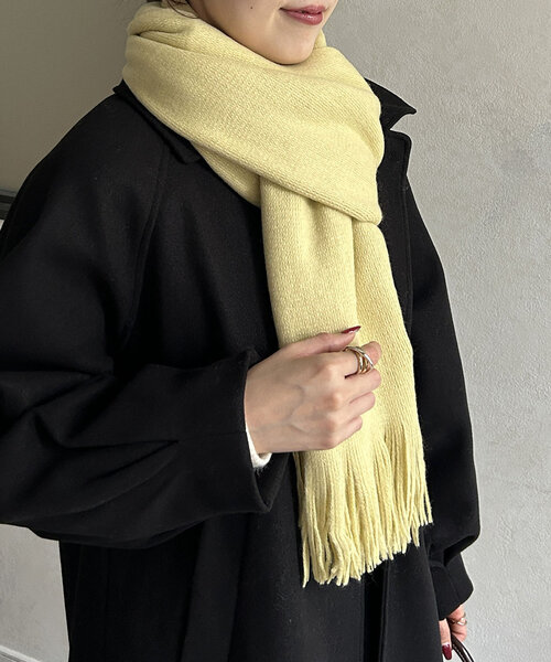 セール】ラメ入りニットストール（マフラー）｜Thevon（ゼボン）の