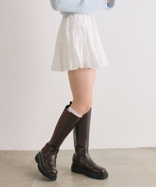 OLIVE des OLIVE（オリーブデオリーブ）の「コットンミニスカート（スカート・レディース・オフホワイト/ブラック/その他/ブラウン・FREE）」の16枚目の写真