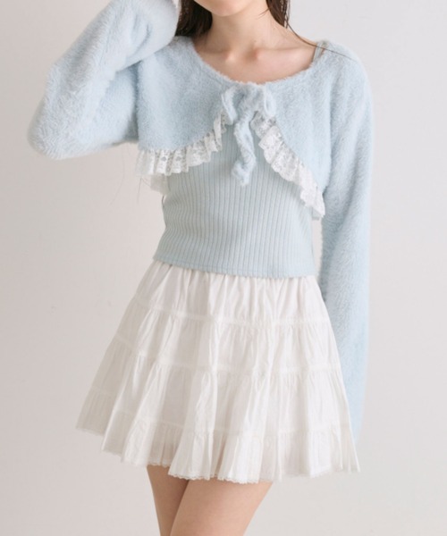 OLIVE des OLIVE（オリーブデオリーブ）の「コットンミニスカート（スカート・レディース・オフホワイト/ブラック/その他/ブラウン・FREE）」の17枚目の写真