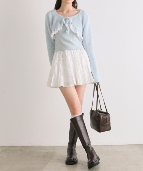 OLIVE des OLIVE（オリーブデオリーブ）の「コットンミニスカート（スカート・レディース・オフホワイト/ブラック/その他/ブラウン・FREE）」の20枚目の写真