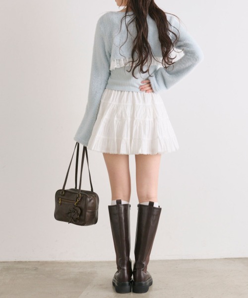 OLIVE des OLIVE（オリーブデオリーブ）の「コットンミニスカート（スカート・レディース・オフホワイト/ブラック/その他/ブラウン・FREE）」の22枚目の写真