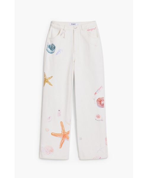 マリンモチーフ ワイドデニム（その他パンツ）｜Desigual