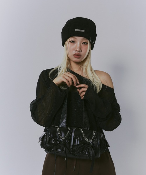 GAB GAB（ガブガブ）の「リボンナイロンバッグ（ハンドバッグ・レディース・ピンク/シルバー/ブラック・FREE）」の10枚目の写真