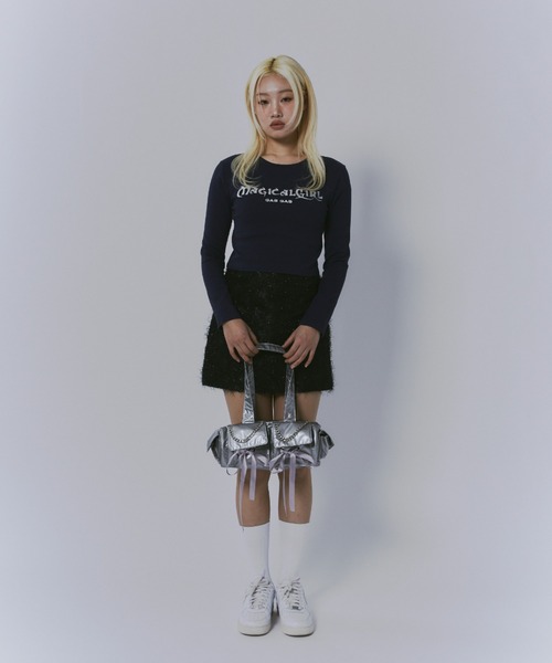 GAB GAB（ガブガブ）の「リボンナイロンバッグ（ハンドバッグ・レディース・ピンク/シルバー/ブラック・FREE）」の15枚目の写真