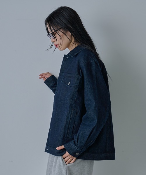 COLONY 2139（コロニートゥーワンスリーナイン）の「ミニマムデニムジャケット（デニムジャケット・メンズ・ブラック/インディゴブルー・LARGE/MEDIUM）」の8枚目の写真