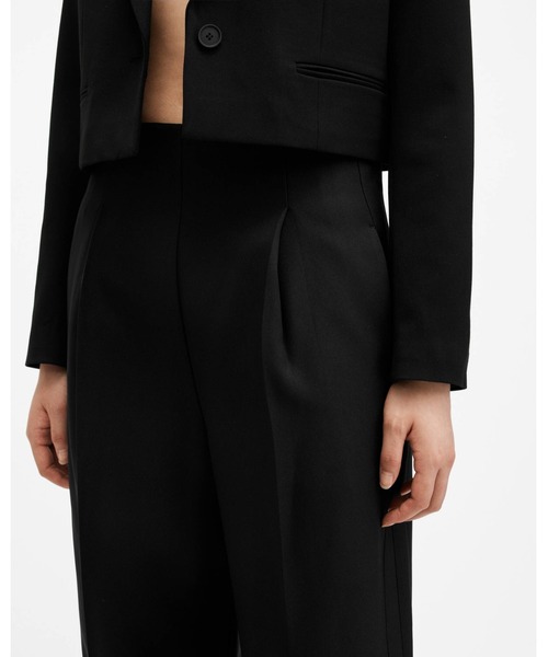 ALLSAINTS(オールセインツ)の「SHORES WIDE LEG RELAXED FIT TROUSERS | SHORES ワイド レッグ リラックス フィット トラウザー(スラックス・レディース・ブラック・4/10/8/6)」の3枚目の写真