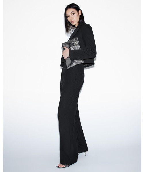 ALLSAINTS(オールセインツ)の「SHORES WIDE LEG RELAXED FIT TROUSERS | SHORES ワイド レッグ リラックス フィット トラウザー(スラックス・レディース・ブラック・4/10/8/6)」の7枚目の写真