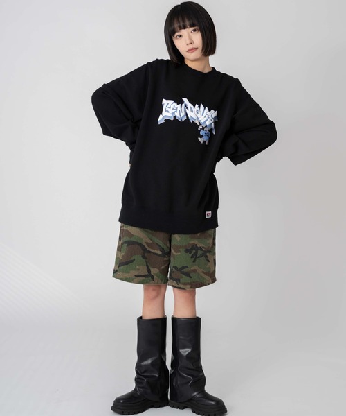 ∴WEGO/【25年春夏新作】別注BENDAVISバブルロゴプルオーバー（スウェット）｜BEN DAVIS（ベンデイビス）