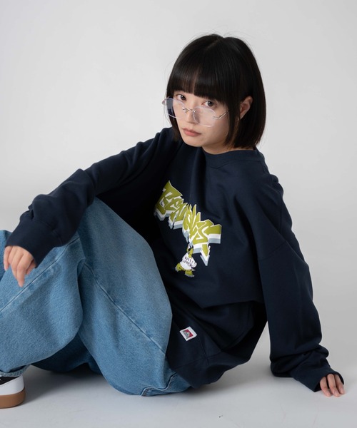 ∴WEGO/【25年春夏新作】別注BENDAVISバブルロゴプルオーバー（スウェット）｜BEN DAVIS（ベンデイビス）