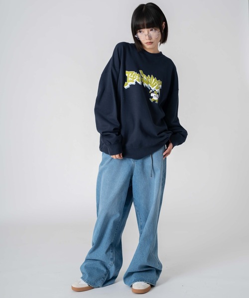 ∴WEGO/【25年春夏新作】別注BENDAVISバブルロゴプルオーバー（スウェット）｜BEN DAVIS（ベンデイビス）