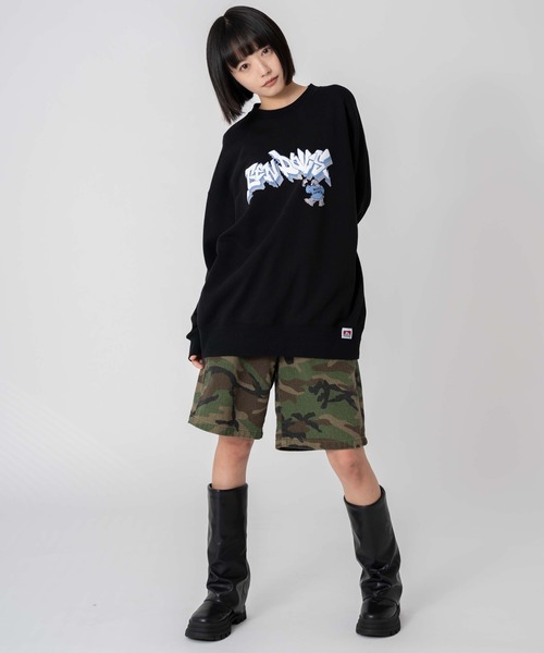 ∴WEGO/【25年春夏新作】別注BENDAVISバブルロゴプルオーバー（スウェット）｜BEN DAVIS（ベンデイビス）