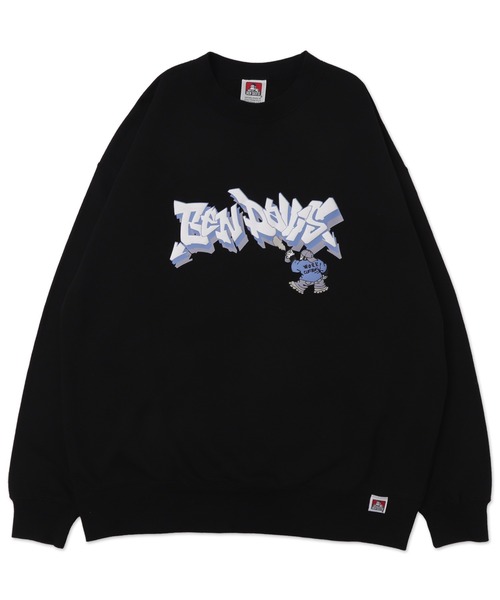 ∴WEGO/【25年春夏新作】別注BENDAVISバブルロゴプルオーバー（スウェット）｜BEN DAVIS（ベンデイビス）