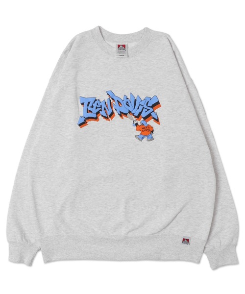 ∴WEGO/【25年春夏新作】別注BENDAVISバブルロゴプルオーバー（スウェット）｜BEN DAVIS（ベンデイビス）