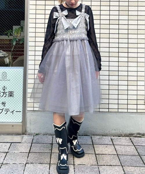【匿名•美品】Candy stripper セーラーワンピース グレー Candy Stripper（キャンディストリッパー）の「MY DEAR SAILOR