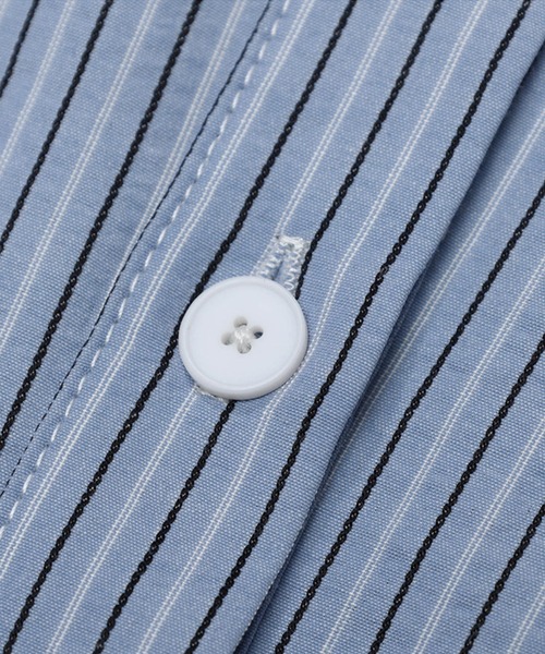 ブラウス シャツ stripe waist shirring shirt レディース セール】stripe waist shirring shirt（シャツ/ブラウス