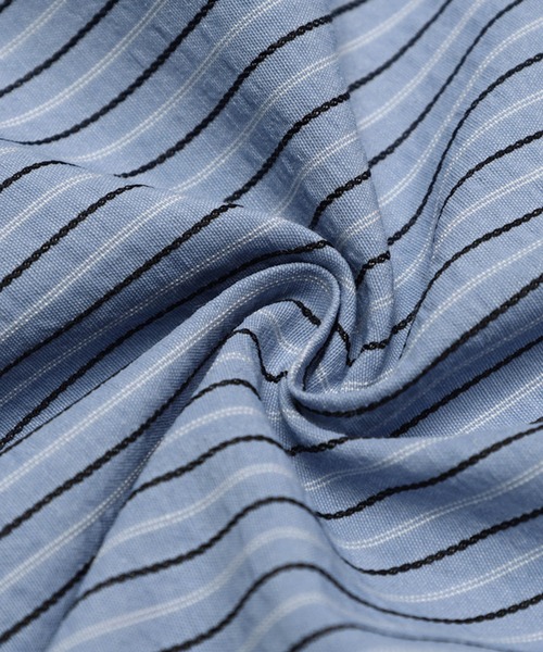 ブラウス シャツ stripe waist shirring shirt レディース セール】stripe waist shirring shirt（シャツ/ブラウス