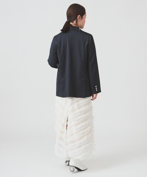 RBS(アールビーエス)の「RBS / サイド カーブ キリカエ ジャケット(テーラードジャケット・レディース・ブラック/ネイビー・1/0)」の7枚目の写真