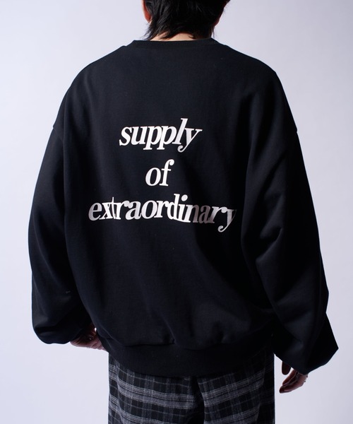 Lui's（ルイス）の「【Neucon/ニューコン】ロゴ刺繡バックプリントオーバーサイズスウェット（Tシャツ/カットソー・メンズ・グリーン/グレー/ブラック・2/1）」の18枚目の写真