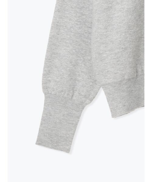 Te chichi TERRASSE(テチチテラス)の「もちもちミラノリブVネックニット(ニット/セーター・レディース・グレー/ブルー/ピンク/オフホワイト・F)」の15枚目の写真