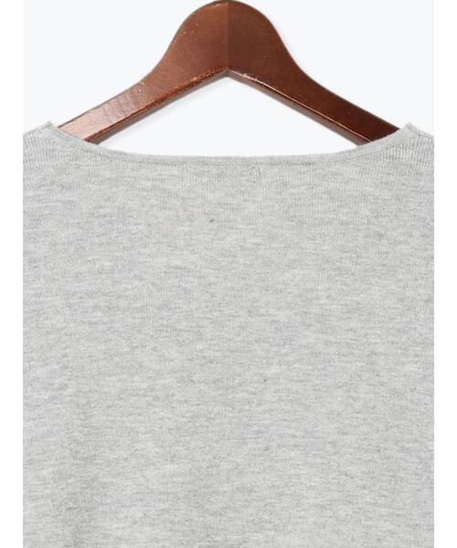 Te chichi TERRASSE(テチチテラス)の「もちもちミラノリブVネックニット(ニット/セーター・レディース・グレー/ブルー/ピンク/オフホワイト・F)」の21枚目の写真