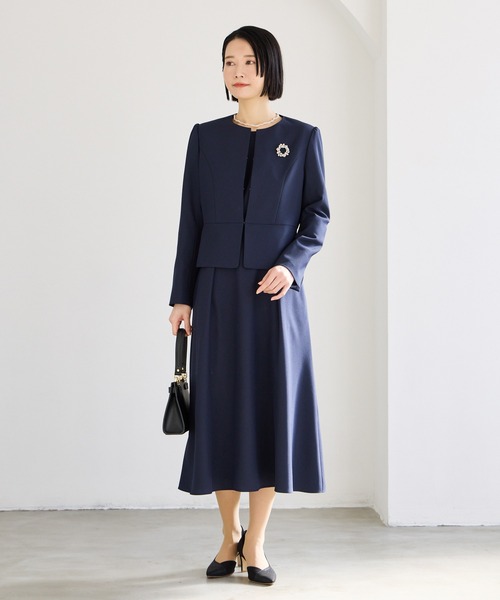 未使用 AIMER エメ ドレス　レース　フレアワンピース　ロングワンピース レース袖×ウエストタックフィット＆フレアワンピース(M ピンク
