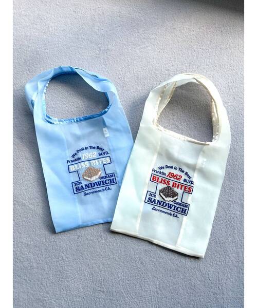 Ungrid（アングリッド）の「エンブロイダリーシアーバッグ（ハンドバッグ・レディース・オフホワイト/ブルー・FREE）」の15枚目の写真