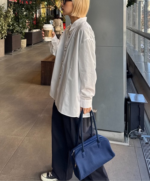 CIAOPANIC TYPY（チャオパニックティピー）の「【UNISEX】デザインボタンブロードシャツ（シャツ/ブラウス・メンズ・ピンク/ブルー/ホワイト・MEDIUM/LARGE）」の16枚目の写真