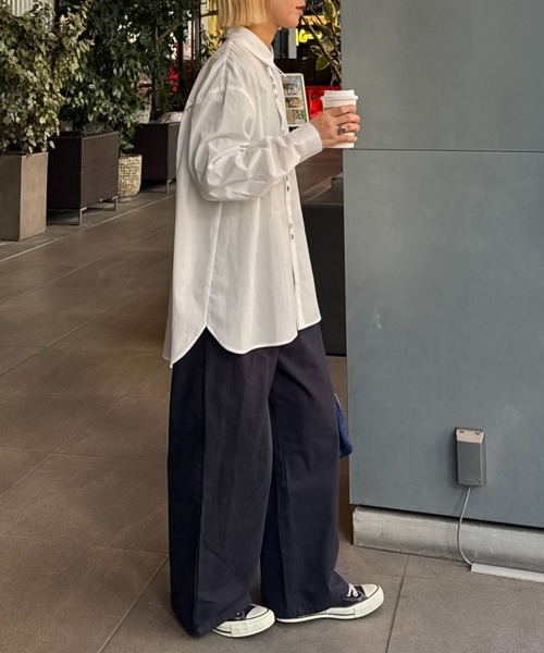 CIAOPANIC TYPY（チャオパニックティピー）の「【UNISEX】デザインボタンブロードシャツ（シャツ/ブラウス・メンズ・ピンク/ブルー/ホワイト・MEDIUM/LARGE）」の18枚目の写真