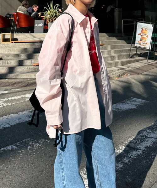 CIAOPANIC TYPY（チャオパニックティピー）の「【UNISEX】デザインボタンブロードシャツ（シャツ/ブラウス・メンズ・ピンク/ブルー/ホワイト・MEDIUM/LARGE）」の21枚目の写真