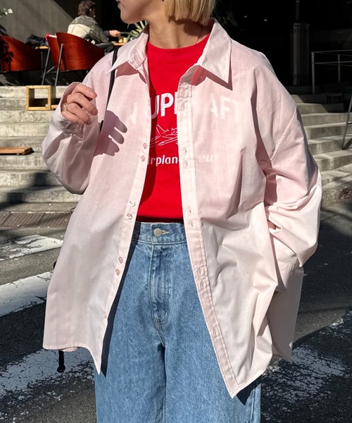 CIAOPANIC TYPY（チャオパニックティピー）の「【UNISEX】デザインボタンブロードシャツ（シャツ/ブラウス・メンズ・ピンク/ブルー/ホワイト・MEDIUM/LARGE）」の14枚目の写真