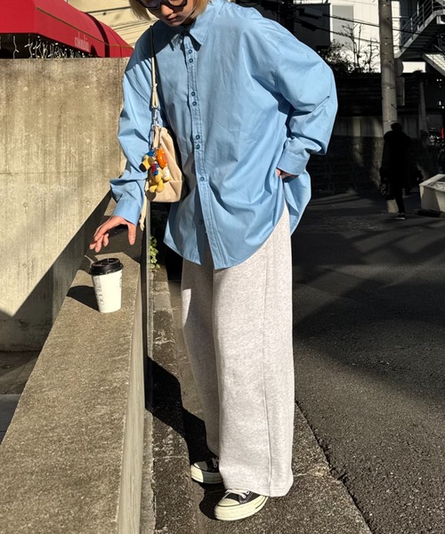 CIAOPANIC TYPY（チャオパニックティピー）の「【UNISEX】デザインボタンブロードシャツ（シャツ/ブラウス・メンズ・ピンク/ブルー/ホワイト・MEDIUM/LARGE）」の7枚目の写真