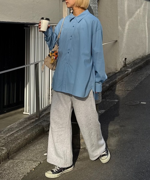 CIAOPANIC TYPY（チャオパニックティピー）の「【UNISEX】デザインボタンブロードシャツ（シャツ/ブラウス・メンズ・ピンク/ブルー/ホワイト・MEDIUM/LARGE）」の8枚目の写真