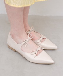 Launa lea | 【26春夏新色】ダブルリボンメリージェーンフラットパンプス(0589)(パンプス)