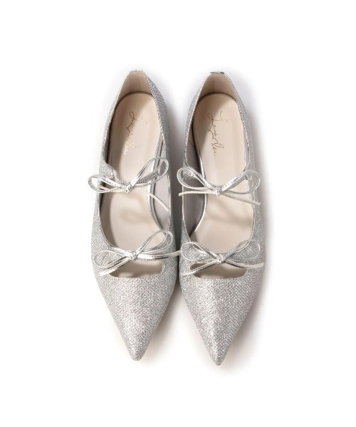 Launa lea（ラウナレア）の「【26春夏新色】ダブルリボンメリージェーンフラットパンプス(0589)（パンプス・レディース・アイボリー/ブラック/シルバー/ピンク/レッド/ダークグレー/ホワイト系その他・24.0cm/25.0cm/24.5cm/23.5cm/23.0cm/22.5cm/22.0cm）」の7枚目の写真