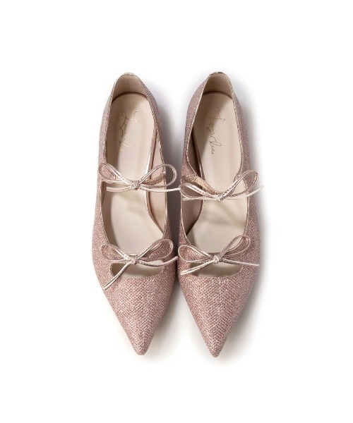 Launa lea（ラウナレア）の「【26春夏新色】ダブルリボンメリージェーンフラットパンプス(0589)（パンプス・レディース・アイボリー/ブラック/シルバー/ピンク/レッド/ダークグレー/ホワイト系その他・24.0cm/25.0cm/24.5cm/23.5cm/23.0cm/22.5cm/22.0cm）」の8枚目の写真